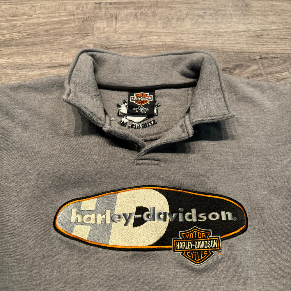 Vintage HARLEY DAVIDSON Collared Sweatshirt