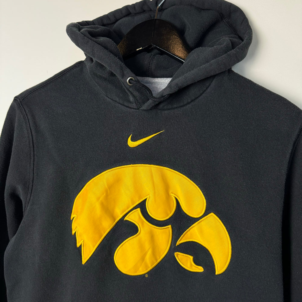 NIKE Middle Swoosh University of IOWA Hawkeyes Varsity Hoodie Sweatshirt