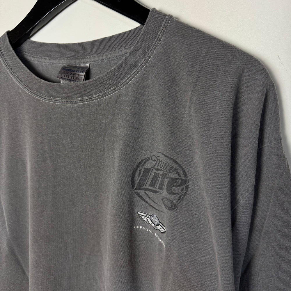 Vintage 2003 HARLEY DAVIDSON Miller Lite Beer Promo Tshirt