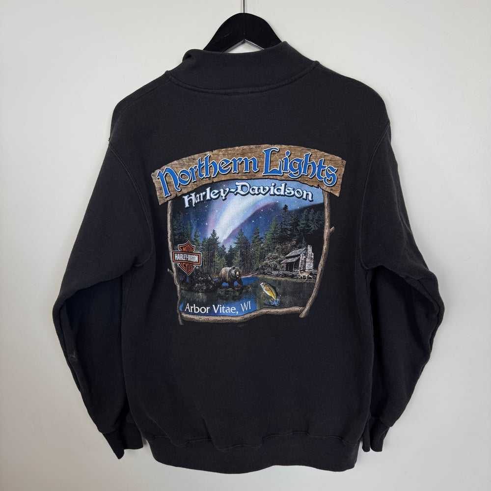 Vintage HARLEY DAVIDSON Full Zip NORTHERN LIGHTS Sweatshirt