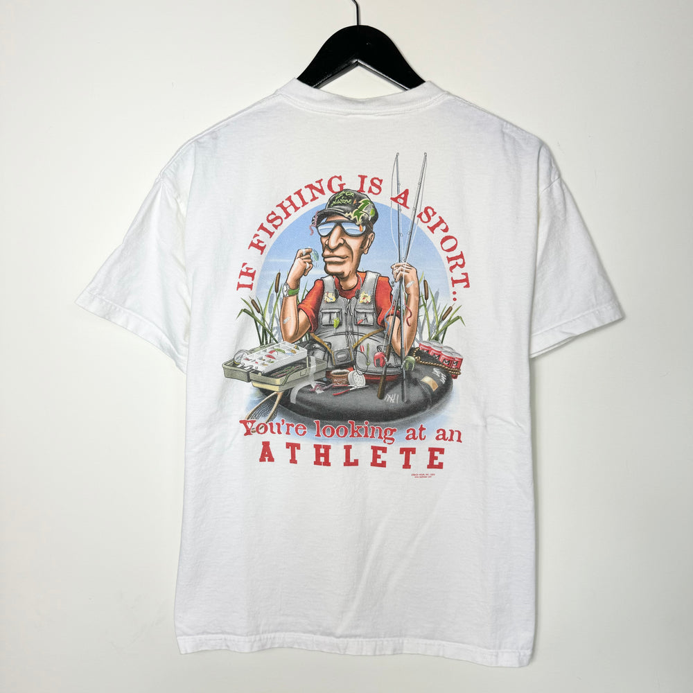 Vintage 2005 FISHING Athlete Redneck Sportsman Tshirt