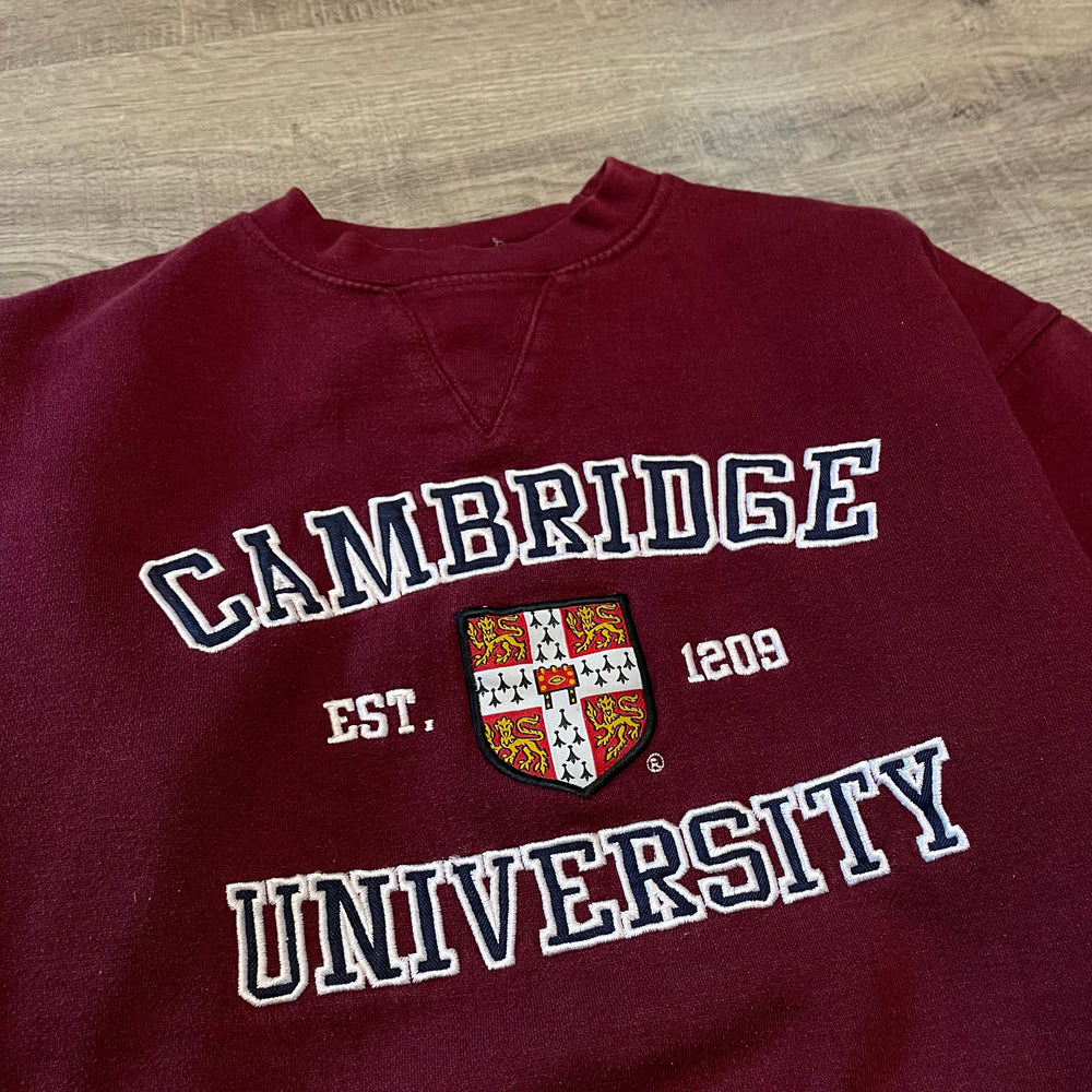 CAMBRIDGE University Embroidered Varsity Sweatshirt