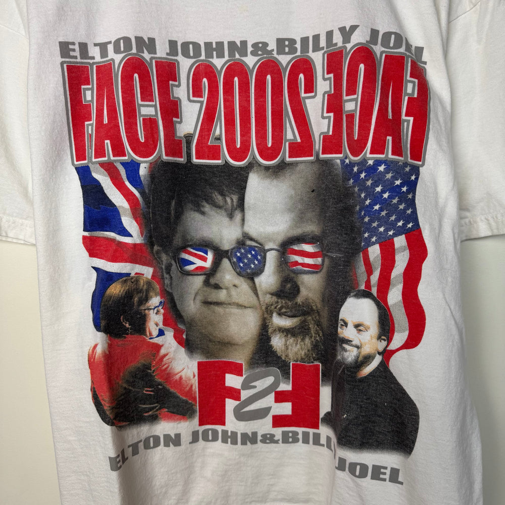 Vintage 2002 ELTON JOHN & Billy Joel Band Tshirt