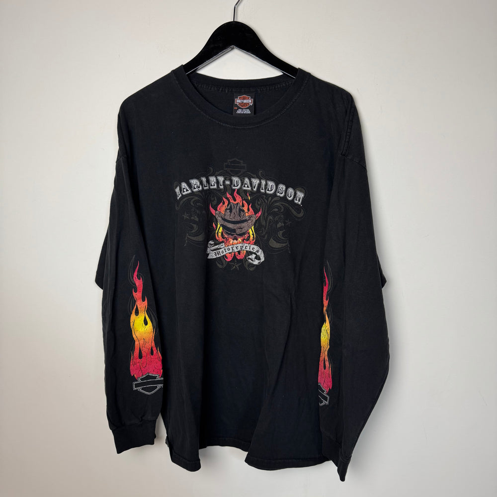 Vintage HARLEY DAVIDSON Flaming Long Sleeve Tshirt