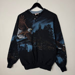 Vintage 90's EAGLE Wildlife All Over Print Sweatshirt