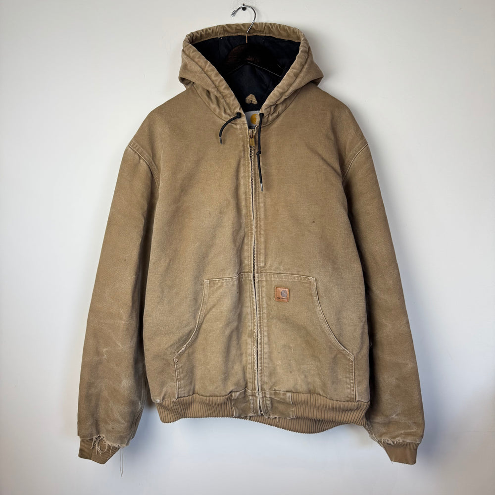 希少 Carhartt DEER SKIN Grove USA製 ヴィンテージ Vintage NOS Carhartt Mens Brown Duck Hunting Coat Removable Game