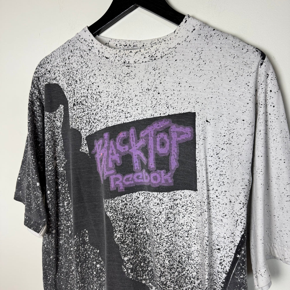 Vintage 90's REEBOK Black Top All Over Print Tshirt