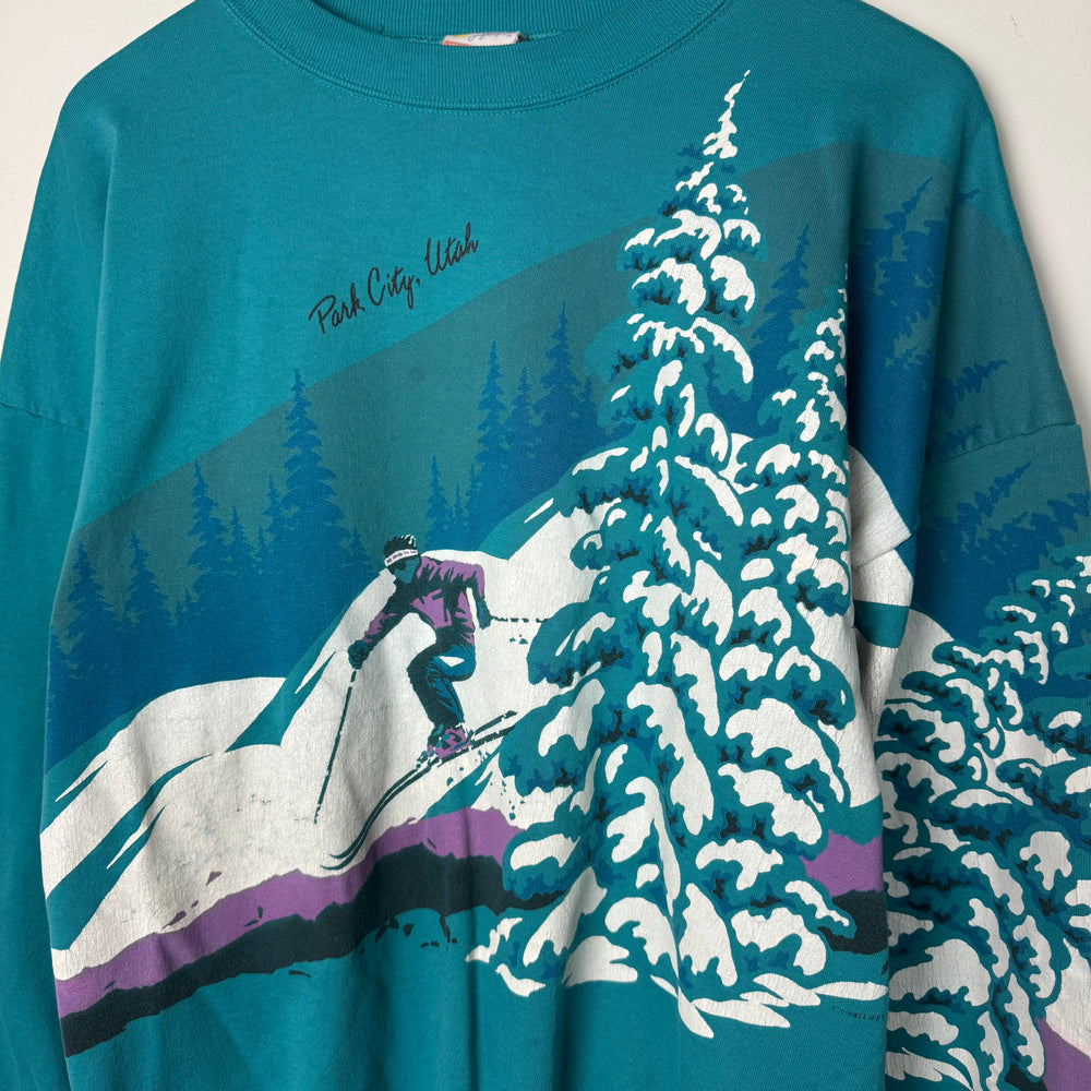 Vintage 90's SKI All Over Print Sweatshirt