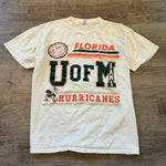 Vintage 1980's University of MIAMI Hurricanes Tshirt