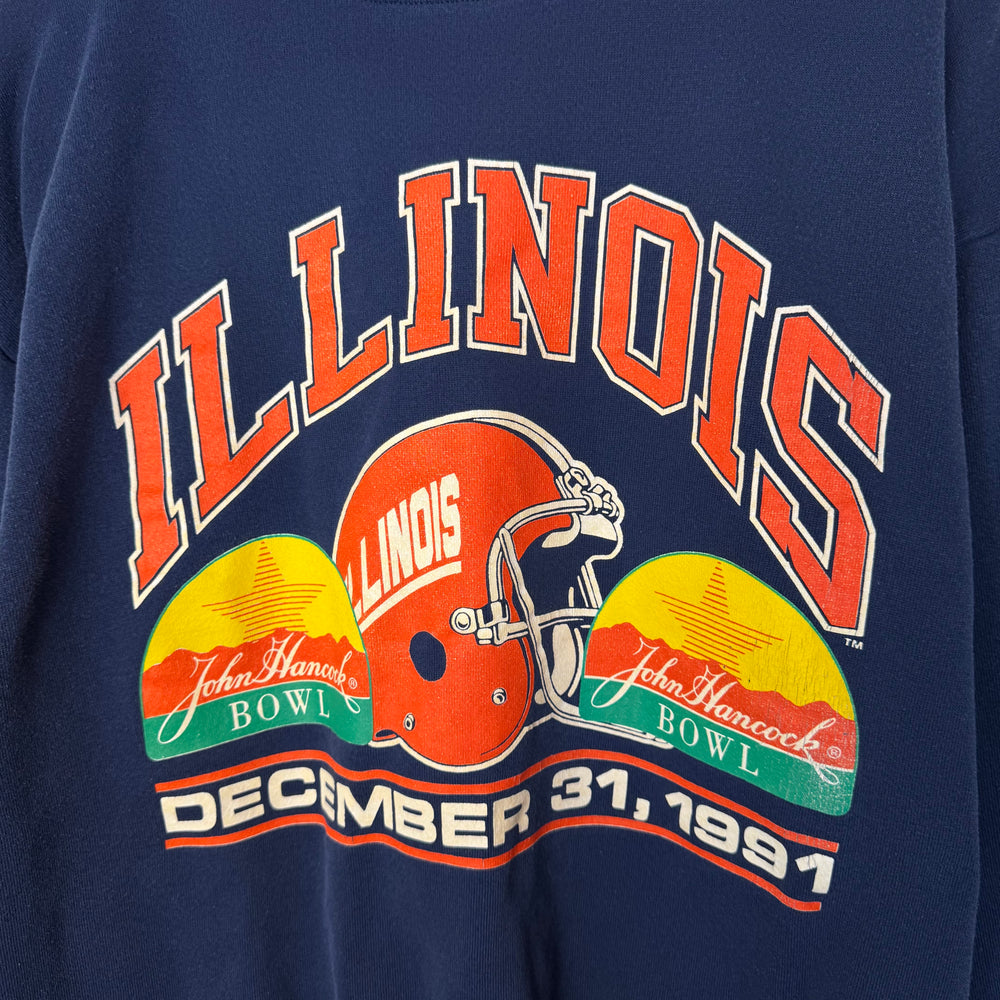 Vintage 90's University of ILLINOIS Varsity Sweatshirt
