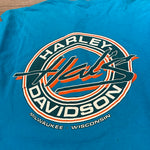 Vintage 90s HARLEY DAVIDSON Henley Tshirt