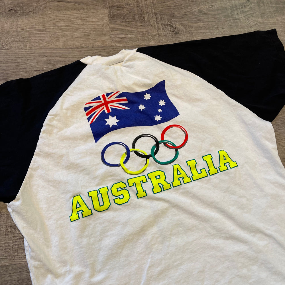 Vintage 1992 ADIDAS Barcelona Olympics Team AUSTRALIA Tshirt