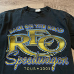 Vintage 2003 REO SPEEDWAGON Back on the Road Band Tshirt
