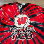 Vintage University of WISCONSIN Grateful Red Tie Dye Tshirt