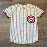 Vintage 90's MLB Chicago CUBS Pinstripe Russell Jersey
