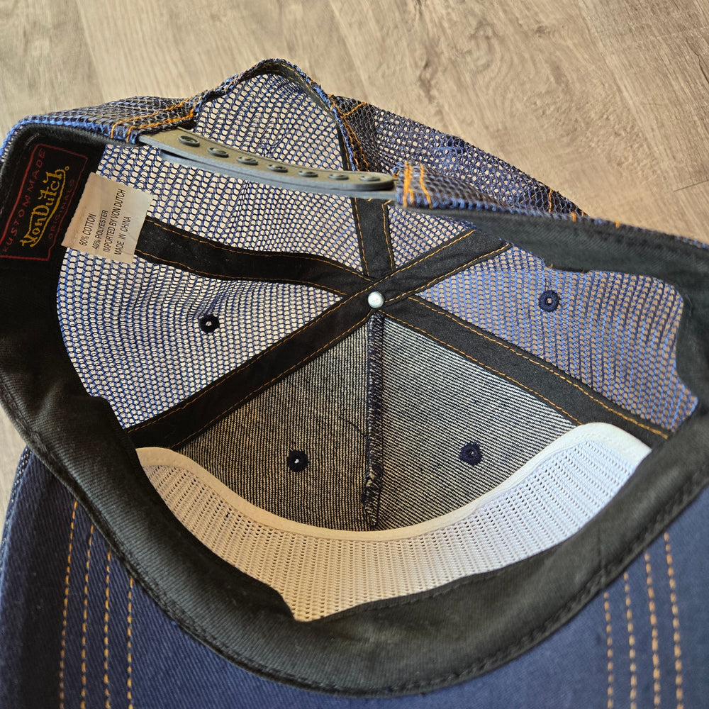 Vintage Y2K VON DUTCH Denim Trucker Hat
