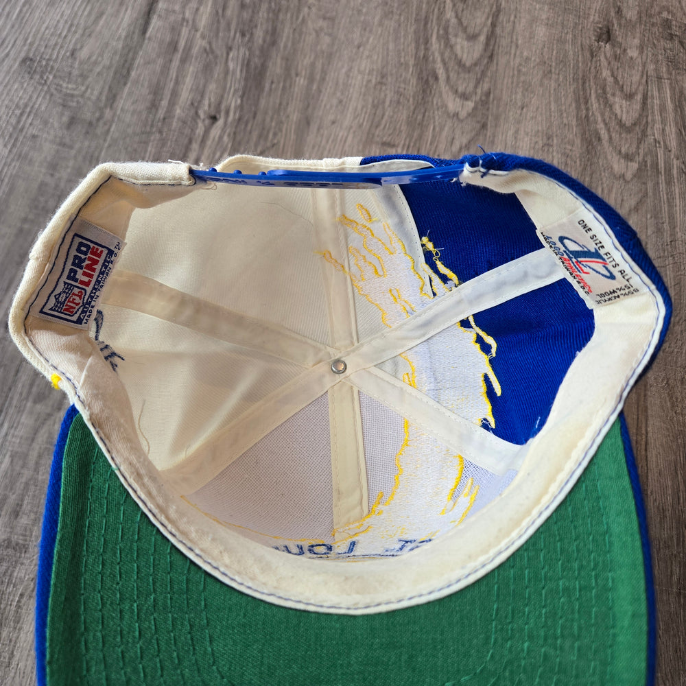 Vintage 90s St. Louis RAMS Logo Athletic Splash Snapback Wool