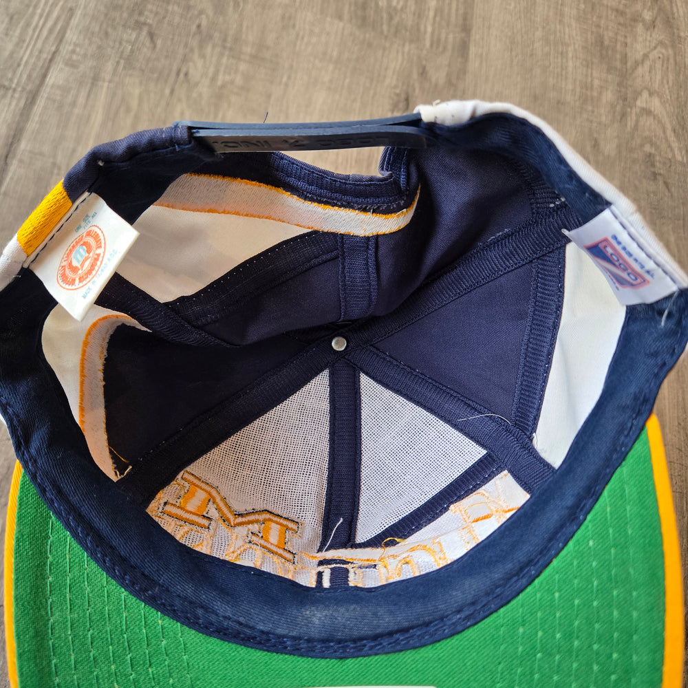 Vintage 90s Michigan University Logo 7 Snapback Twill