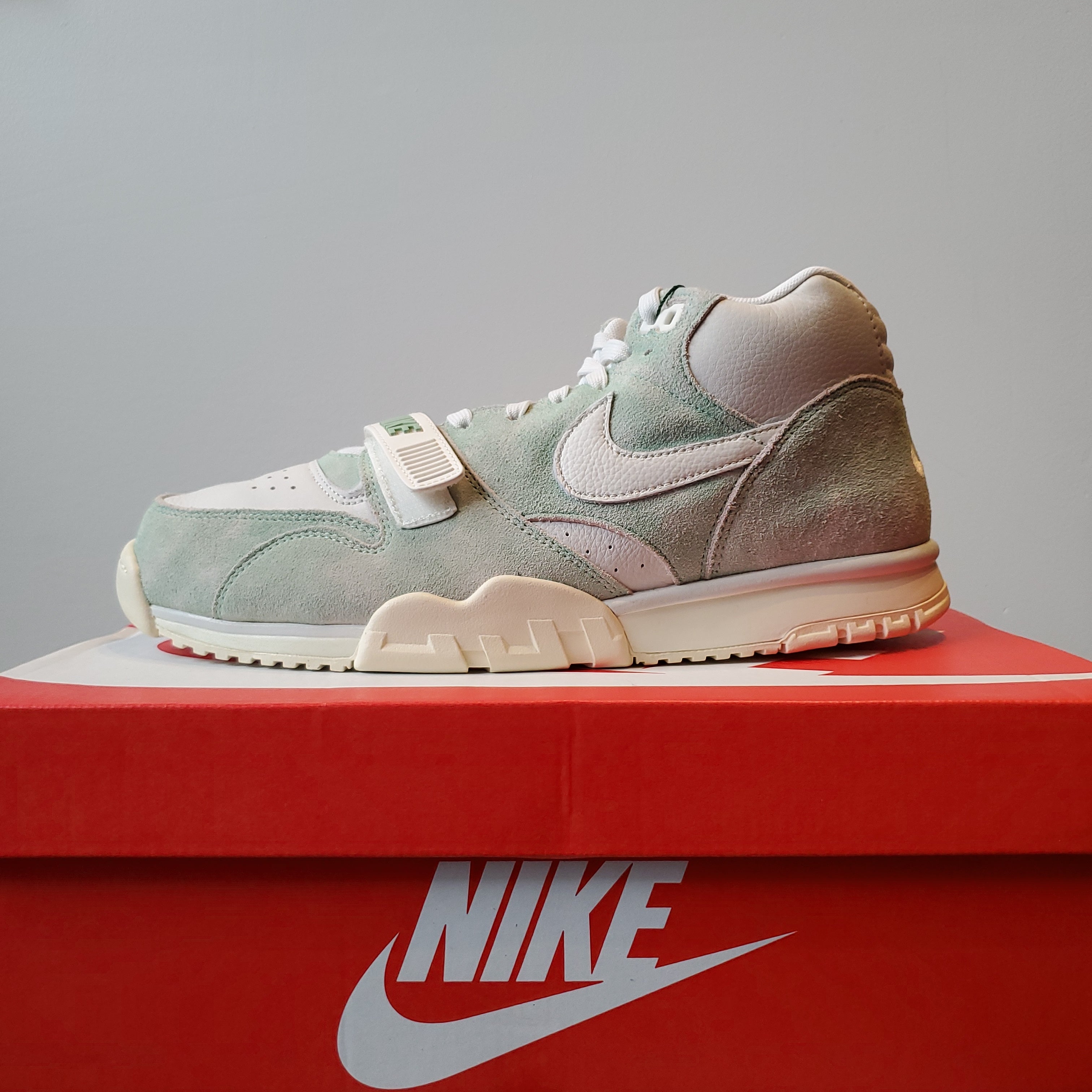 Nike Air Trainer 1 Shoes - Enamel Green / Sail - Summit White