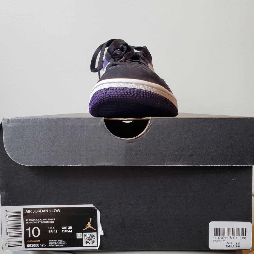 Air Jordan 1 Low Size 10 - Used w/box (Court Purple)