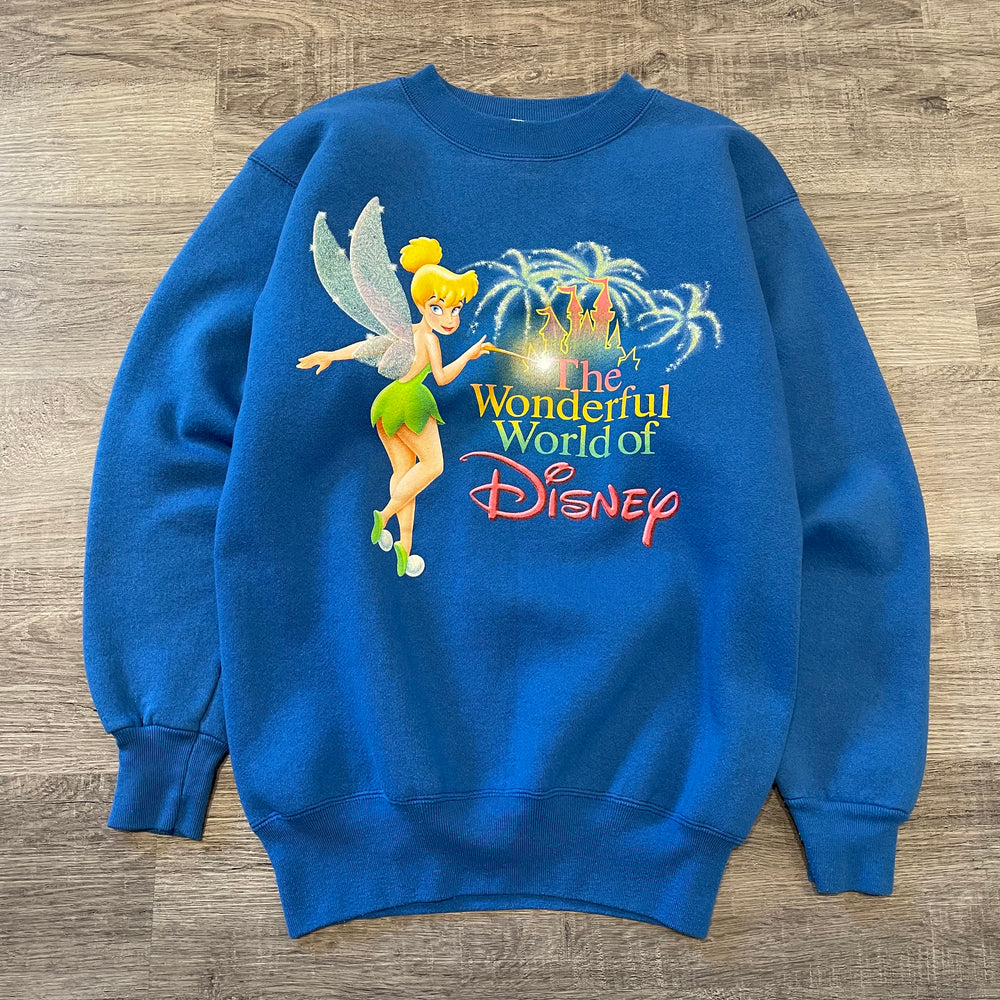 Vintage 90's DISNEY Wonderful World TINKERBELL Sweatshirt