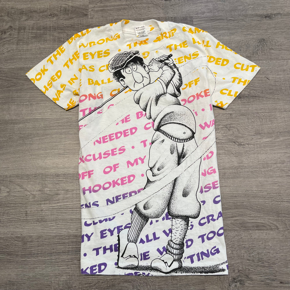 Vintage 90's GOLF All Over Print Tshirt