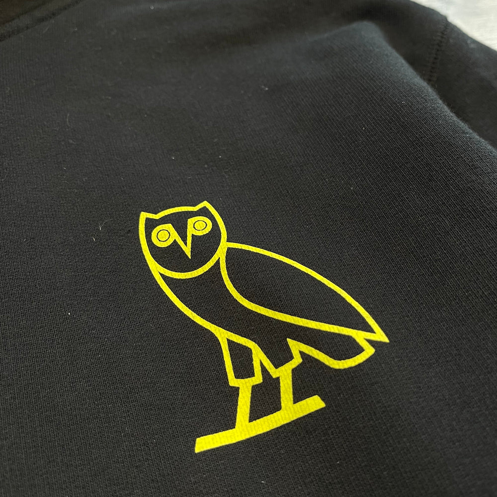 OCTOBERS VERY OWN Neon Owl Logo Hoodie Sweatshirt