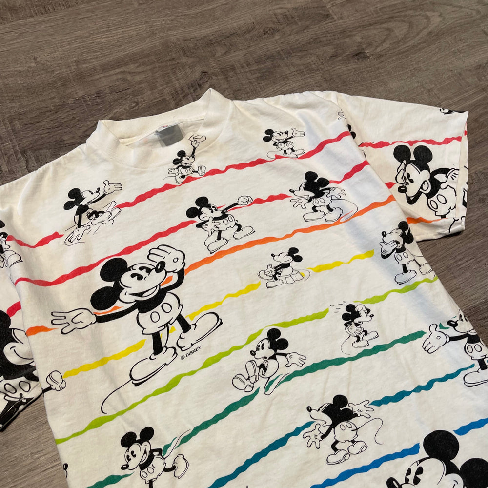 Vintage 90's DISNEY Mickey Mouse All Over Print Tshirt