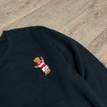 VINSTINCTS 1992 Ralph Lauren POLO Bear Rework Crewneck Sweatshirt - Black