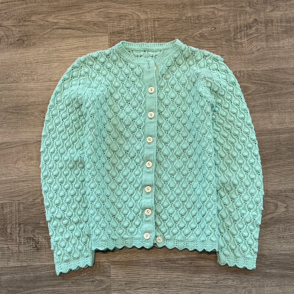 Vintage 90's Knit Textured Cardigan Sweater