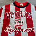 Vintage 90's SPORTS EQUIPMENT Striped Sweatshirt