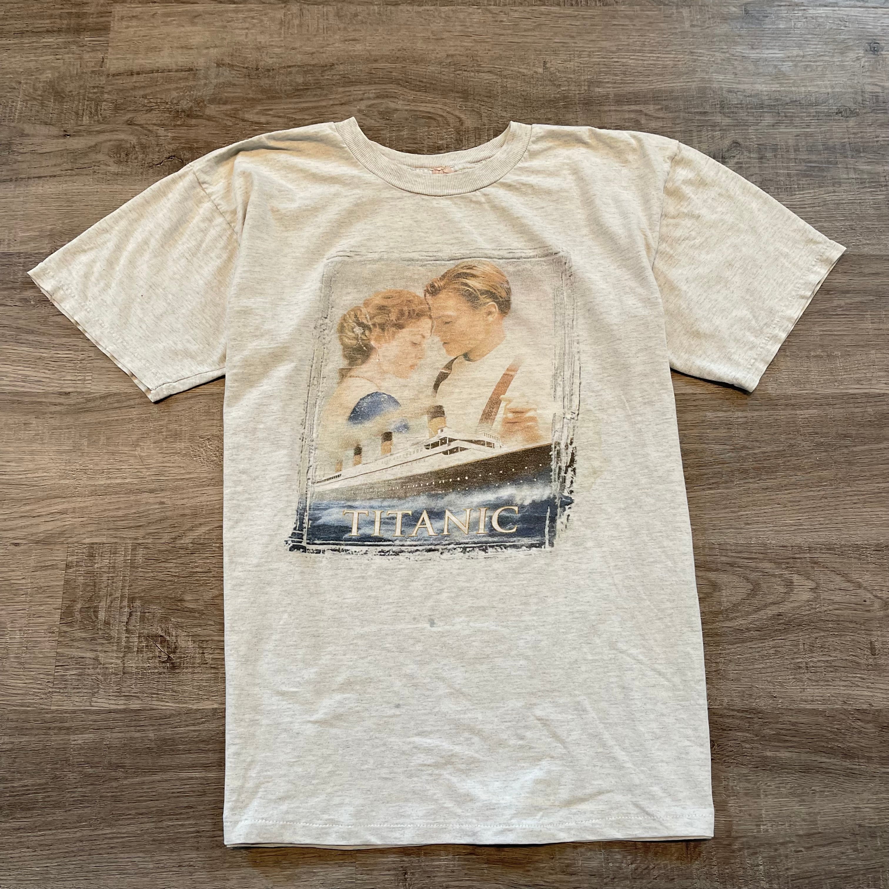 Vintage 90's TITANIC Leo DiCaprio Movie Promo Tshirt – Vintage