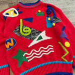 Vintage 90's Geometric KNIT Sweater
