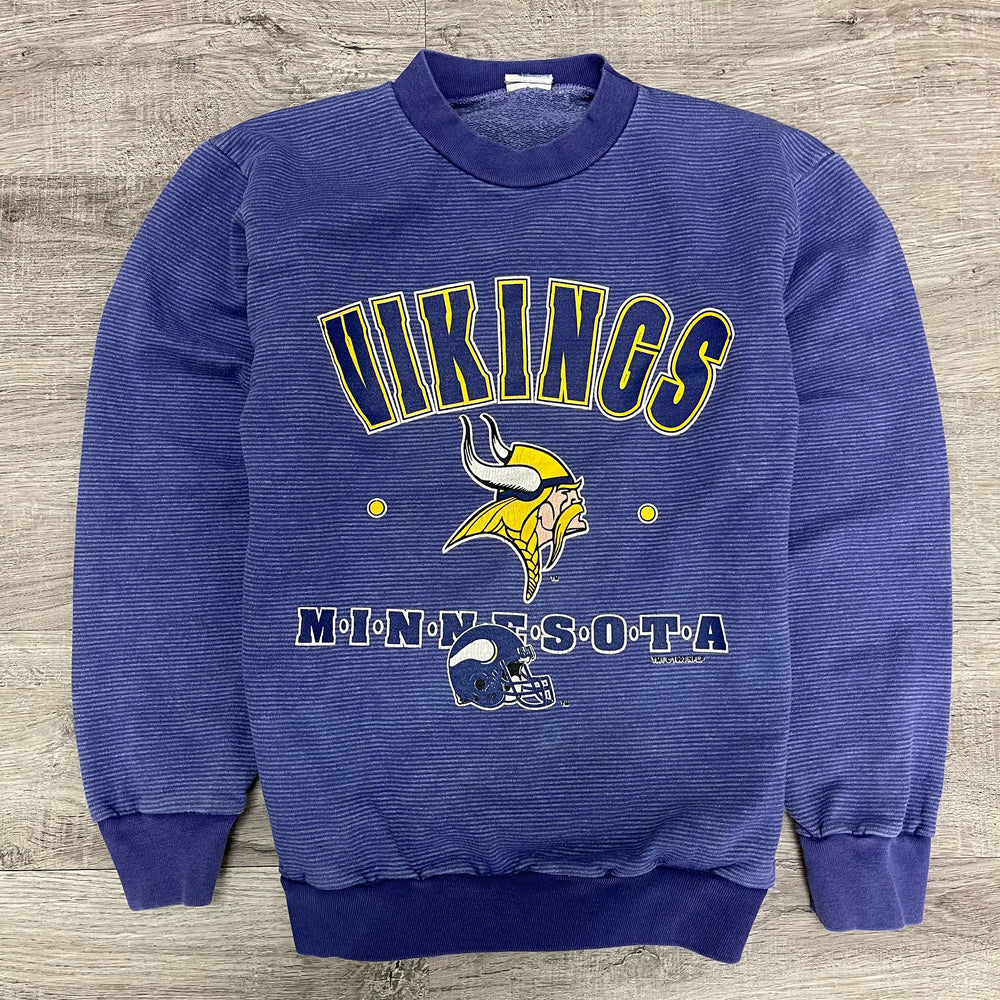 Vintage 1993 NFL Minnesota VIKINGS Striped Sweatshirt