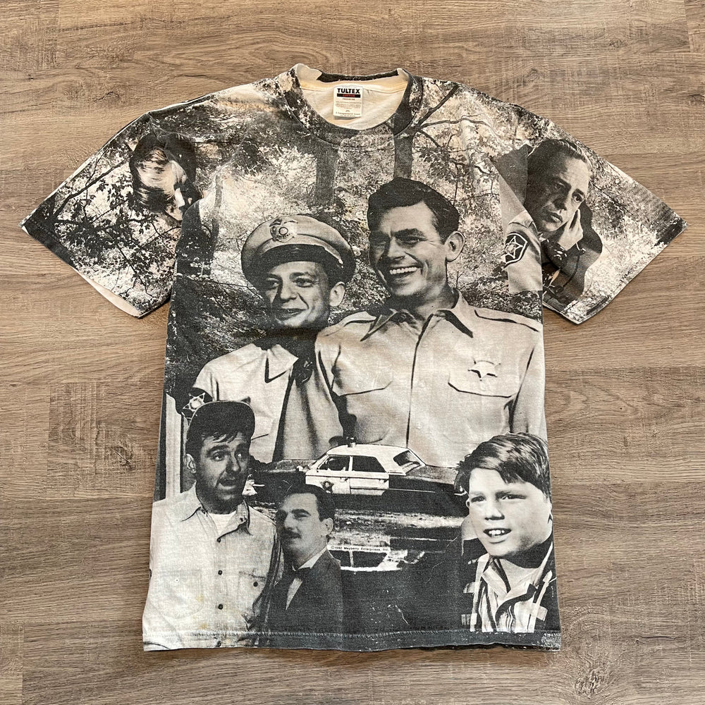 Vintage 1992 The Andy Griffith Show All Over Print Promo Tshirt