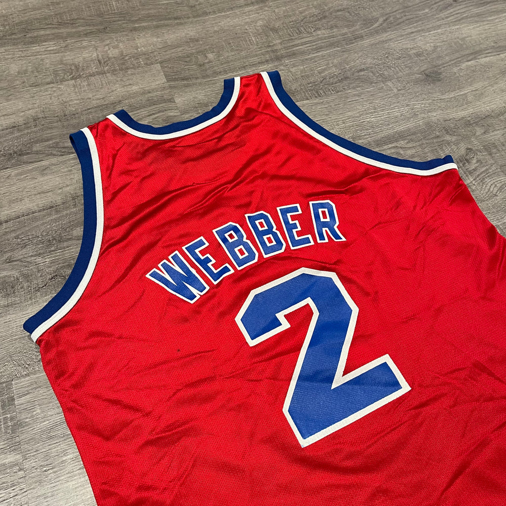 Vintage 90's NBA Washington BULLETS Webber Basketball Jersey