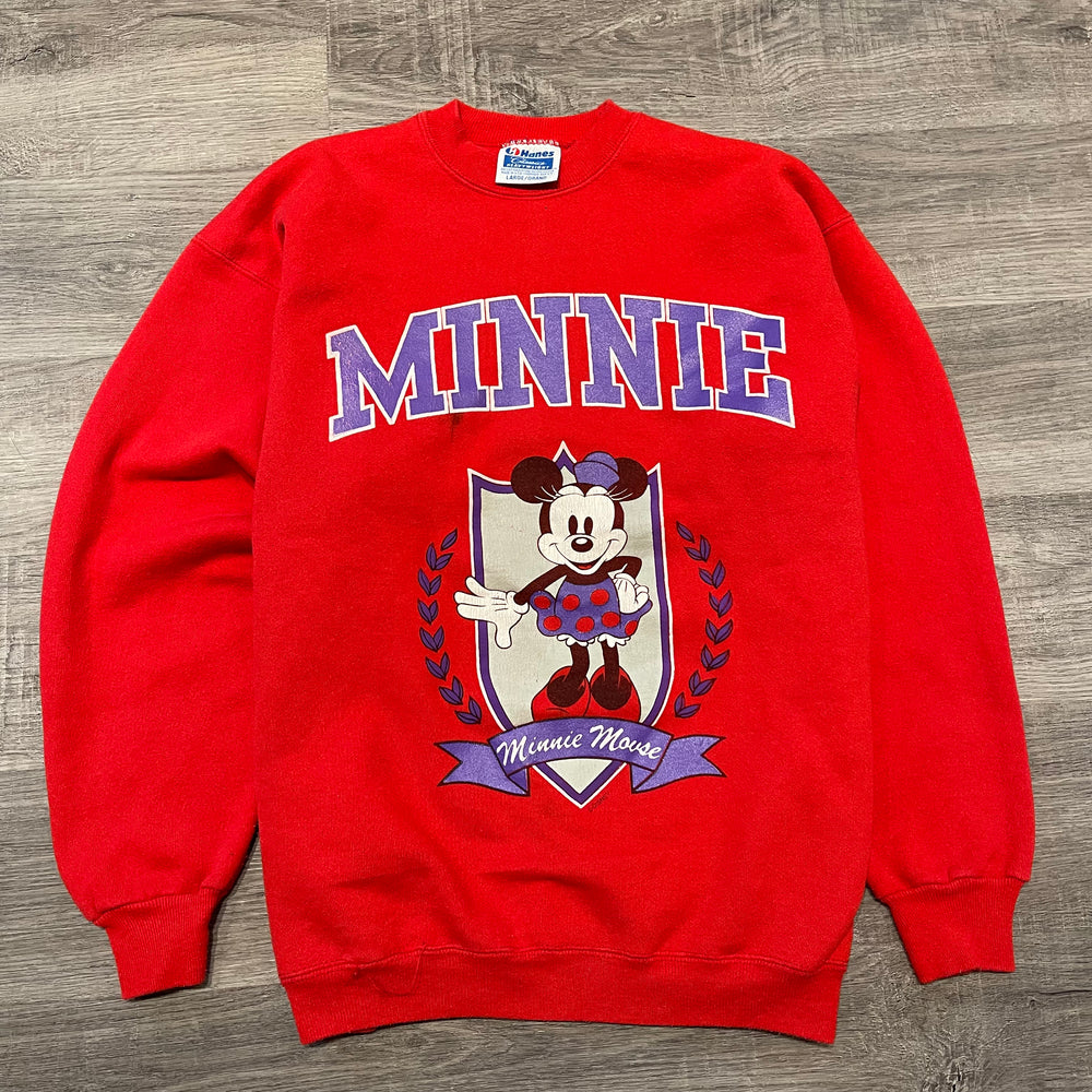 Vintage 90's DISNEY Minnie Mouse Crewneck Sweatshirt