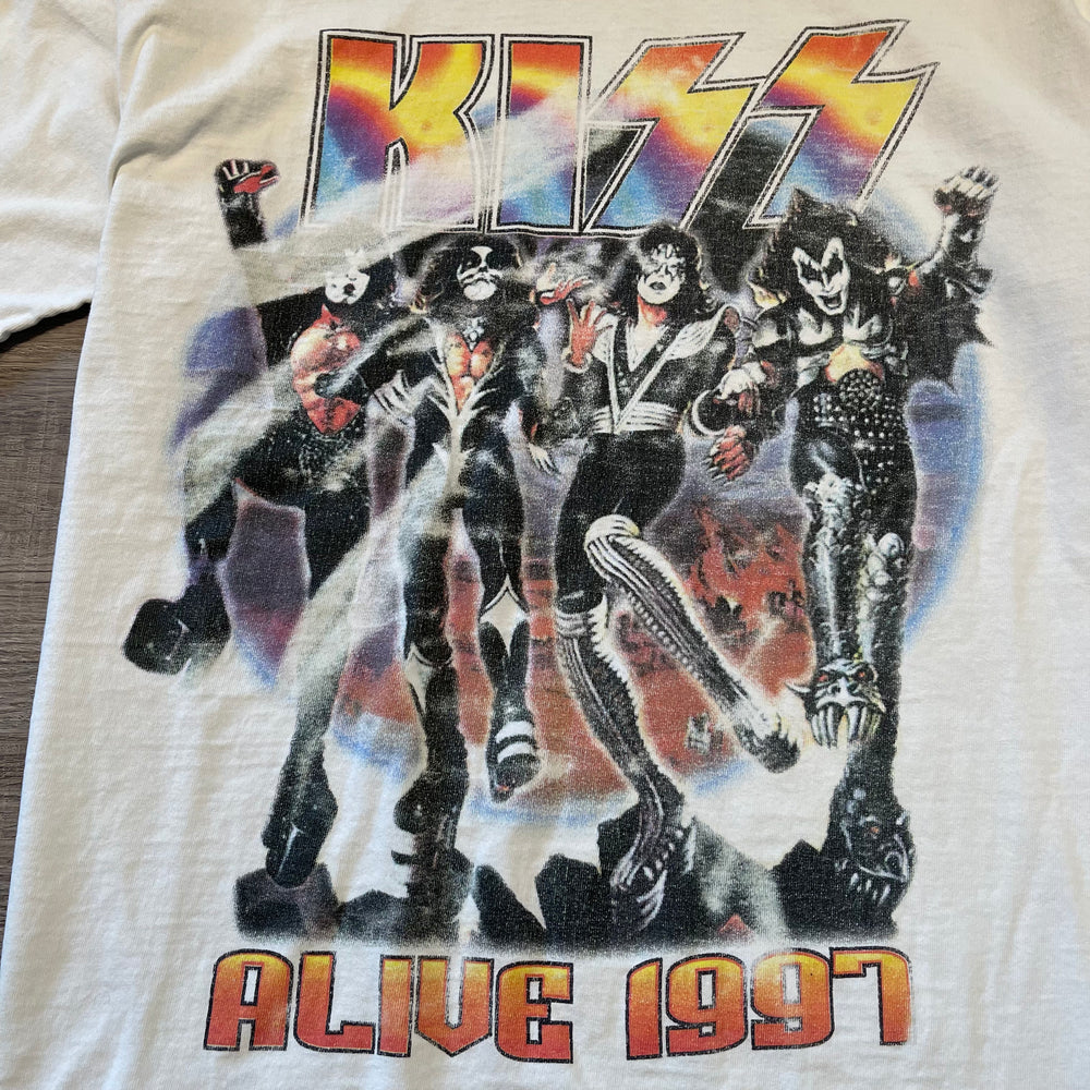 Vintage 1997 KISS Alive Tour Band Tshirt
