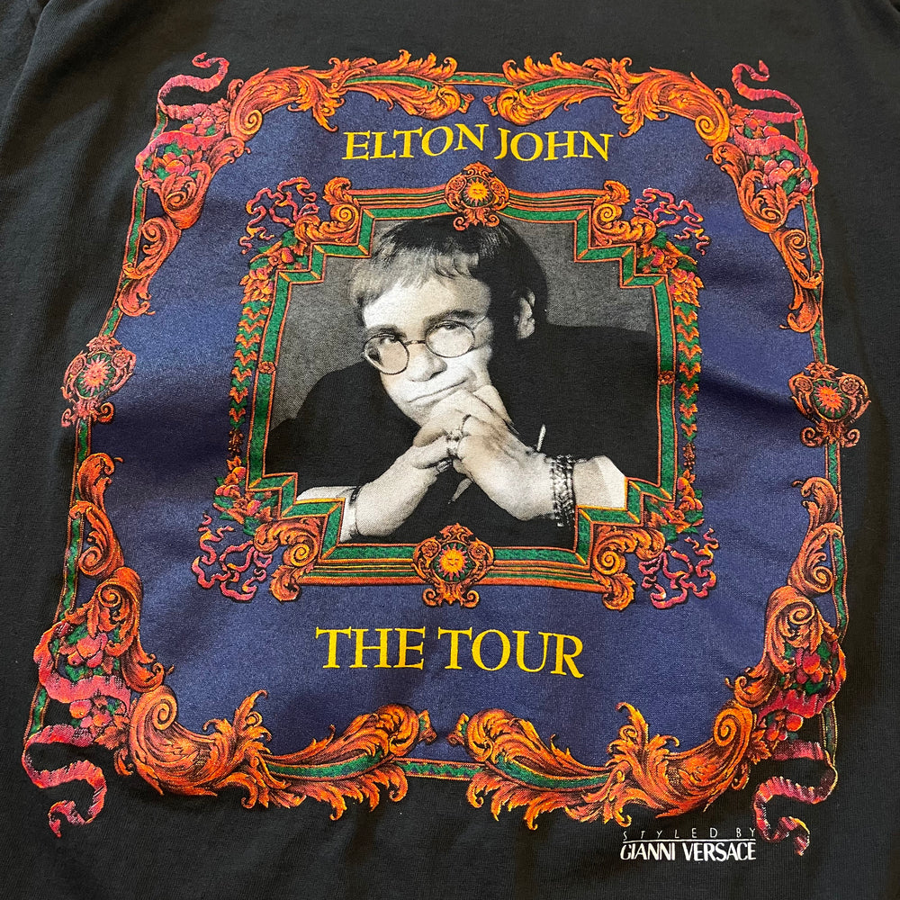Vintage 1992 ELTON JOHN Gianni Versace Band Tshirt