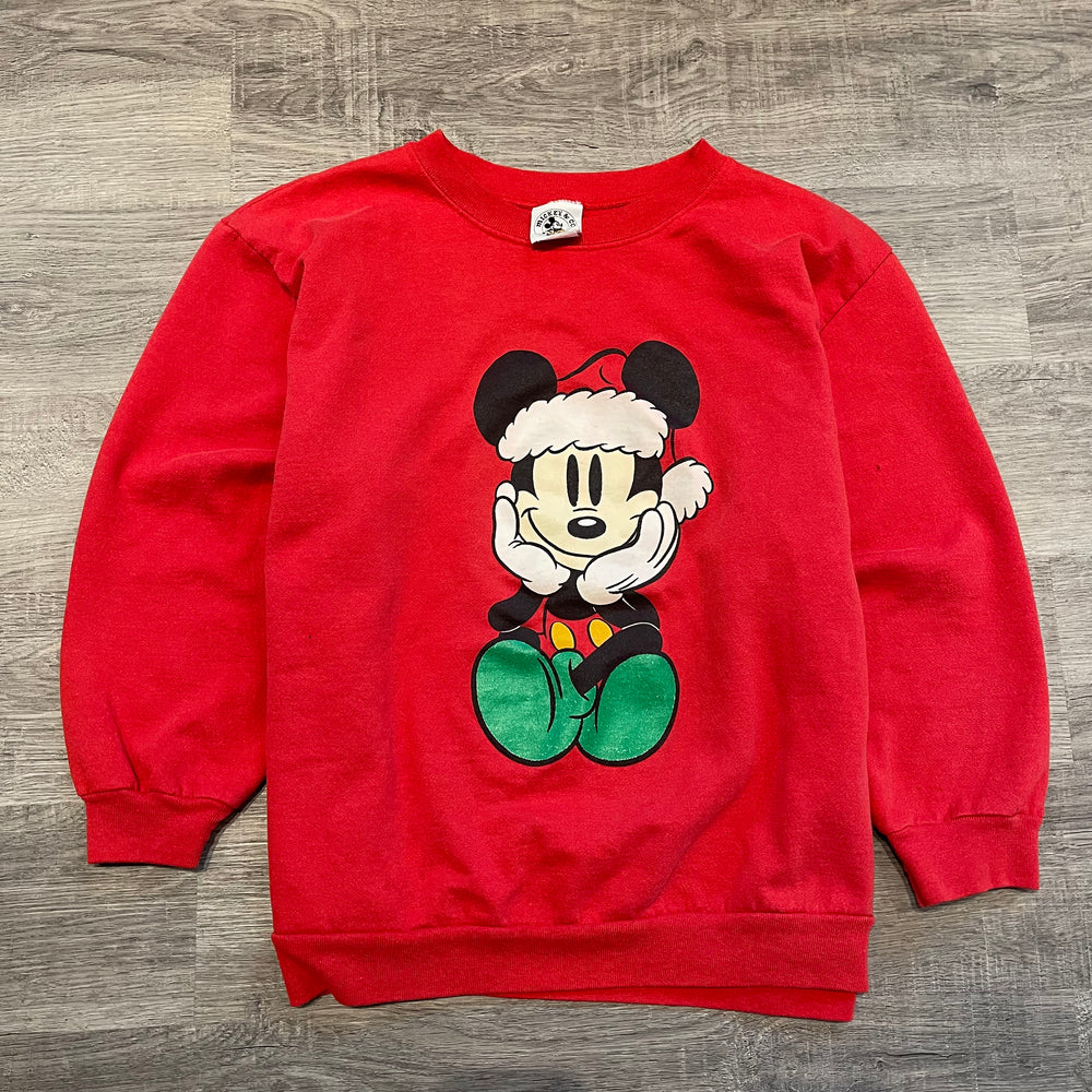 Vintage 90's DISNEY Mickey Mouse CHRISTMAS Sweatshirt