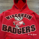 Vintage 90's University of WISCONSIN Badgers Varsity Hoodie Sweatshirt