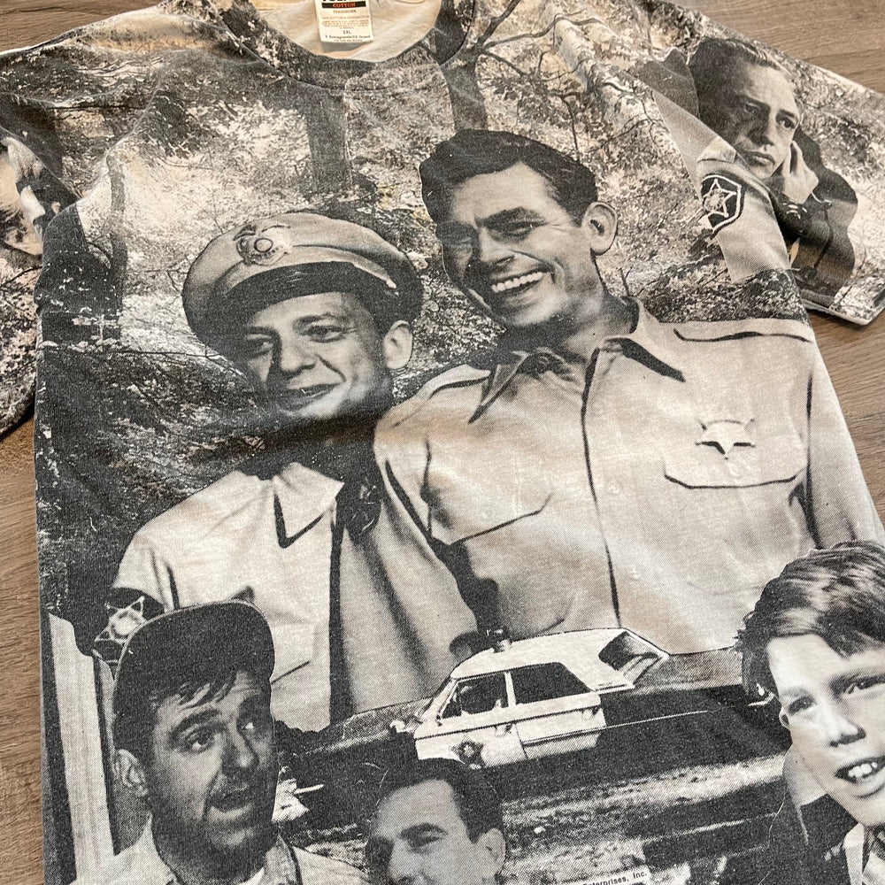 Vintage 1992 The Andy Griffith Show All Over Print Promo Tshirt