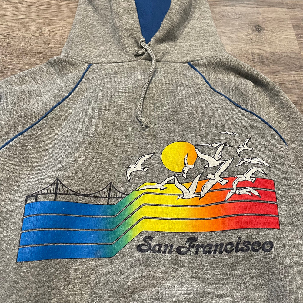 Vintage 1980's San Francisco CALIFORNIA Hoodie Sweatshirt