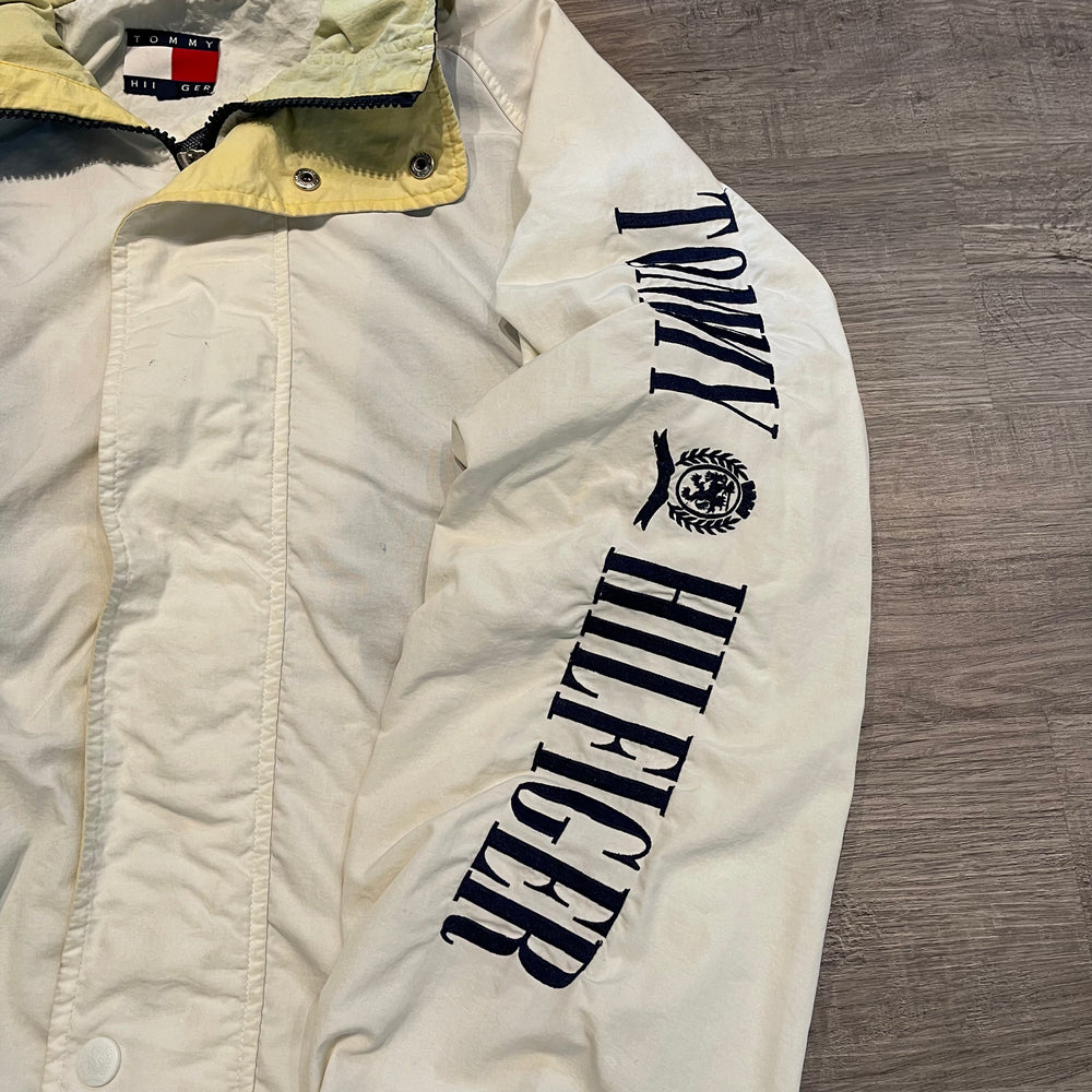 Vintage 90's TOMMY HILFIGER Sleeve Script Windbreaker Jacket