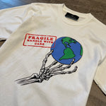 VINSTINCTS Fragile Earth "Handle With Care" 3D Puff Print Tshirt