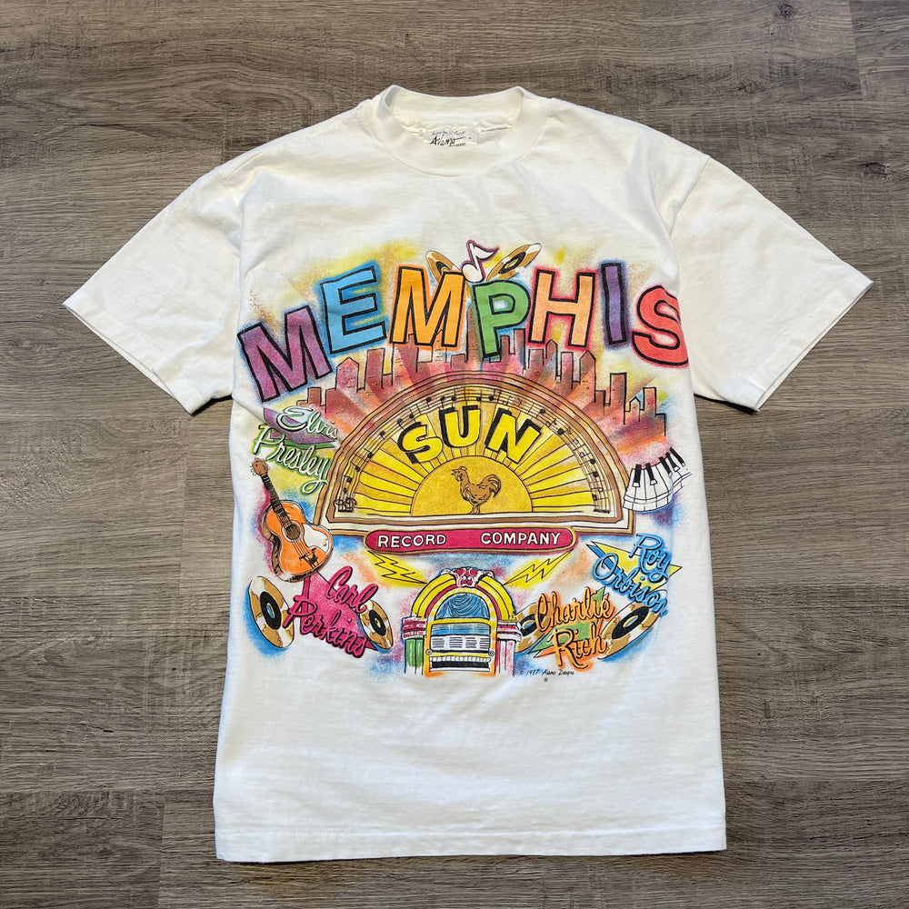 Vintage 1987 MEMPHIS SUN Record Company Tshirt