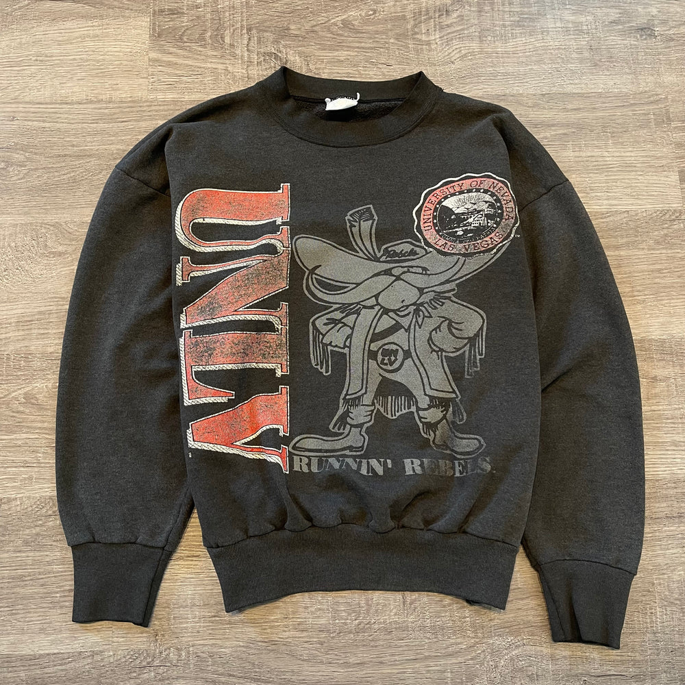 Vintage 1980's University of LAS VEGAS Runnin' Rebels Varsity Sweatshirt
