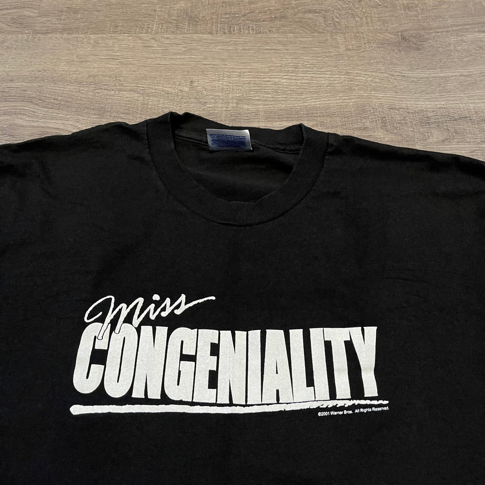 Vintage 2001 Miss Congeniality Warner Bros Movie Promo Tshirt