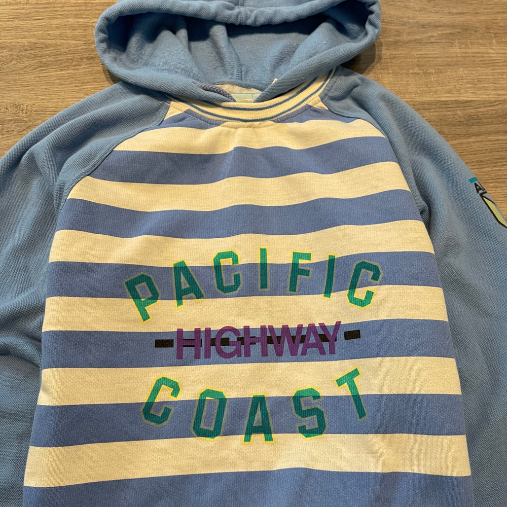 Vintage 90's PACIFIC COAST Striped Hoodie Sweatshirt